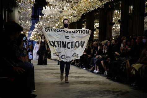 what happened at the louis vuitton fashion show|A Climate Activist Walked in the Louis Vuitton Fashion Show.